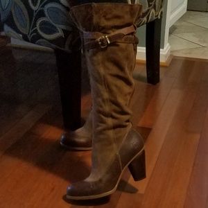 Timberland Navali Tall Knee-High Brown Suede Boots